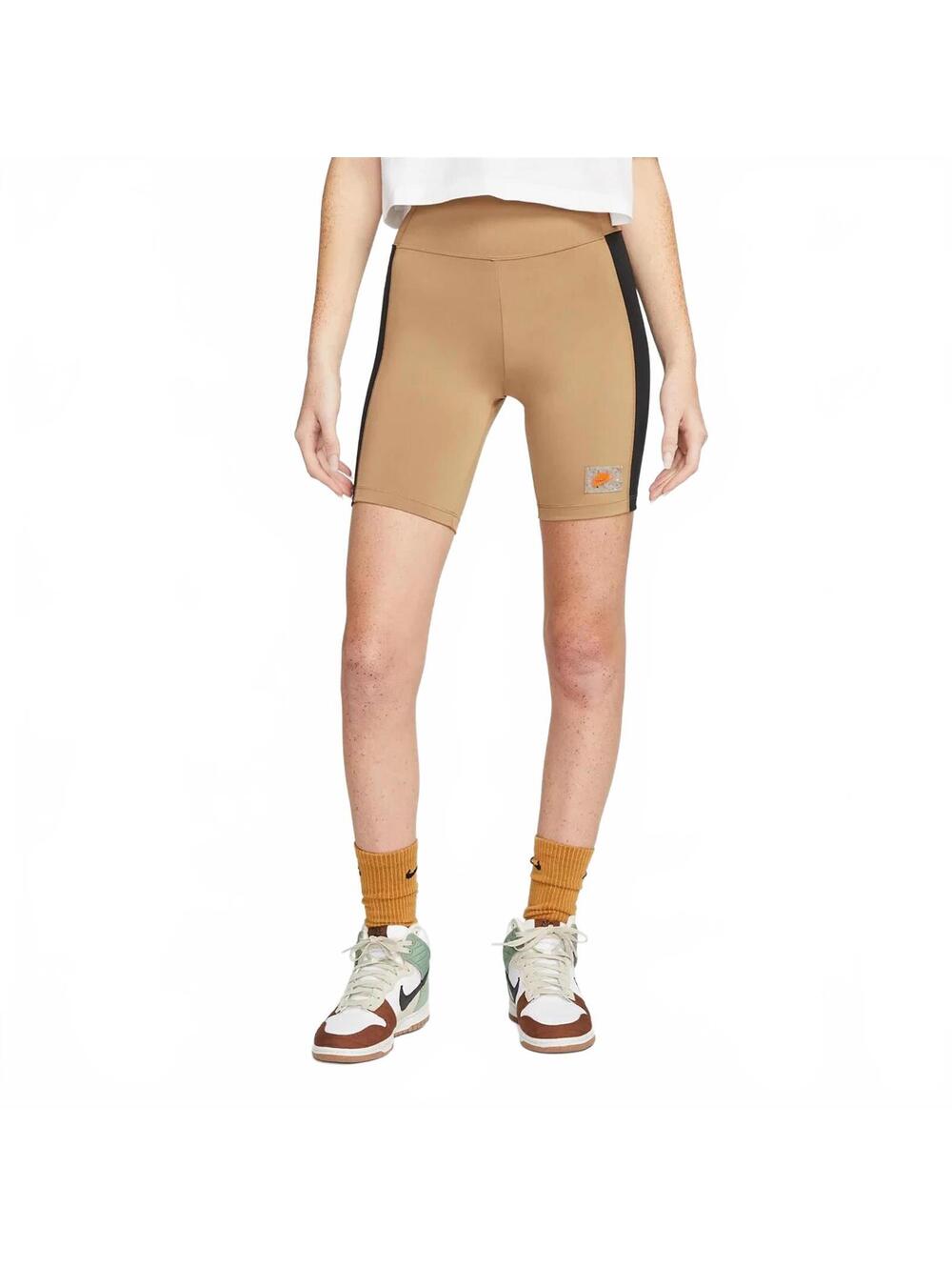 Nike Sportswear Dri-Fit High Waist Bike Shorts Dark Driftwood/Black XS